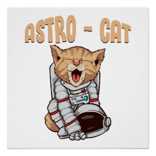 Pôster Gato Astro