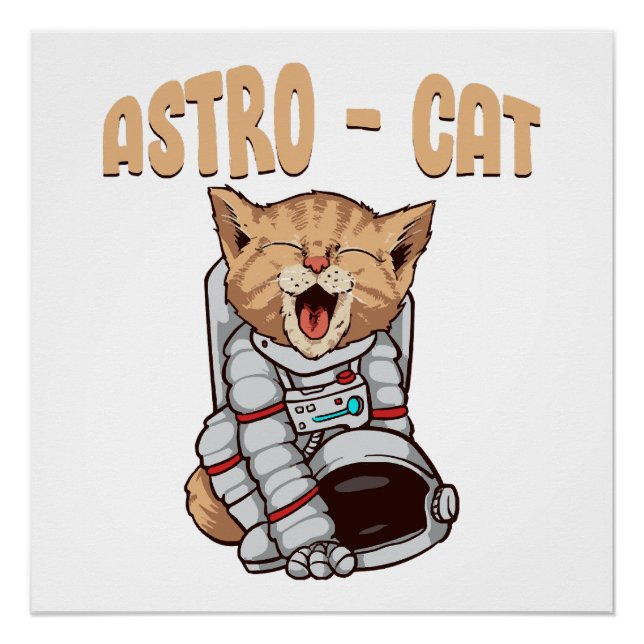 Pôster Gato Astro (Frente)