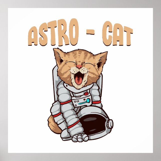 Poster Gato Astro (Frente)
