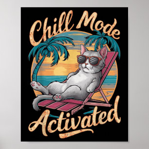 Poster Gato Ativado No Modo De Enchimento Com Gles Na Pra