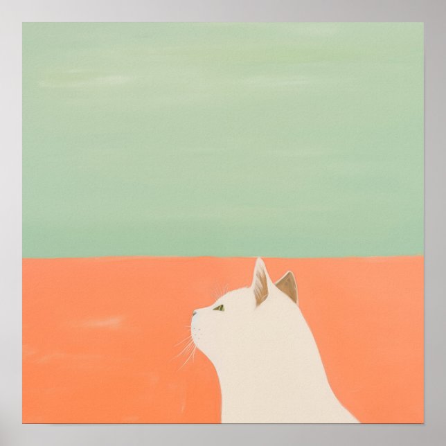 Poster Gato Branco (Frente)