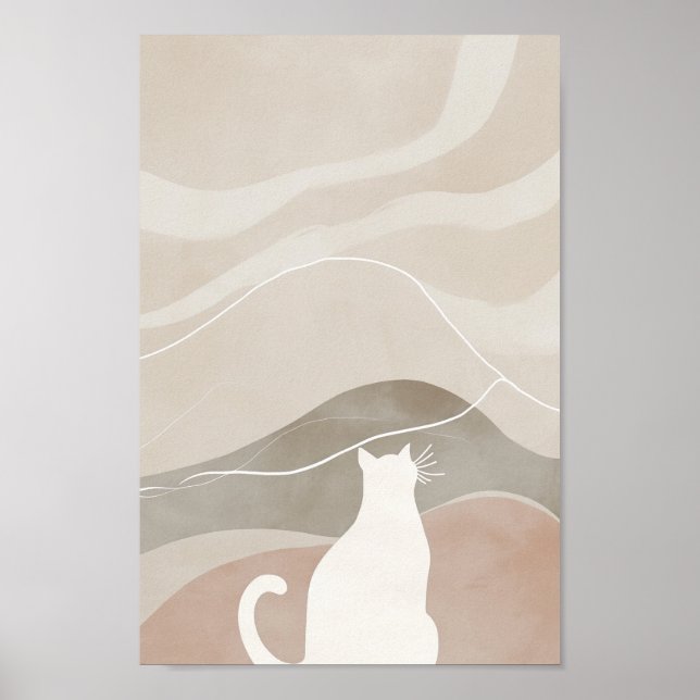 Poster Gato Branco (Frente)