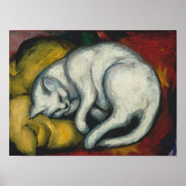 Poster Gato Branco, Franz Marc (Frente)