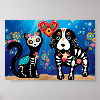 Poster Gato/Cachorro/Poster de Casamento após a morte...