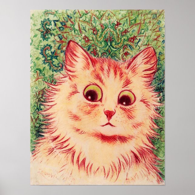 Poster Gato Caleidoscópio, Louis Wain (Frente)