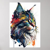 Gato Colorido de Maine Coon