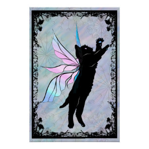 Pôster Gato Cósmico Dandelion