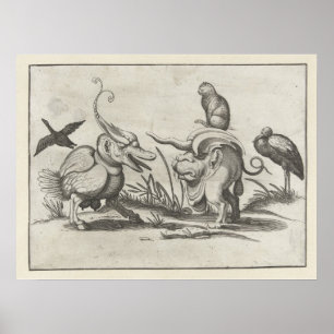 Poster Gato de Arent camionete Bolten que monta um