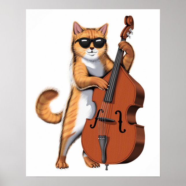 Poster Gato de Bass Duplo (Frente)