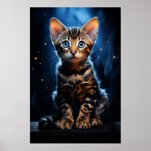 Poster Gato de Bengala