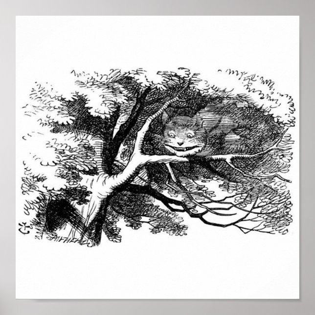 Pôster Gato de cheshire (Frente)