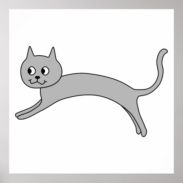 Poster Gato de Cinza. (Frente)