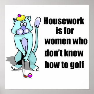 Pôster Gato de Golfe