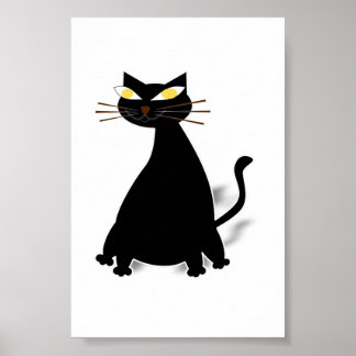 Poster Gato de Gordura Preta