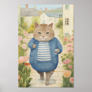 Poster Gato de Jardim
