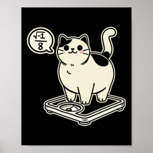 Poster Gato de Matemática em Sobreposição I Superior A 8 