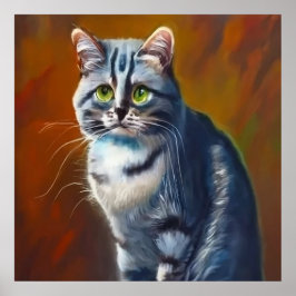 Poster Gato de Mist australiano