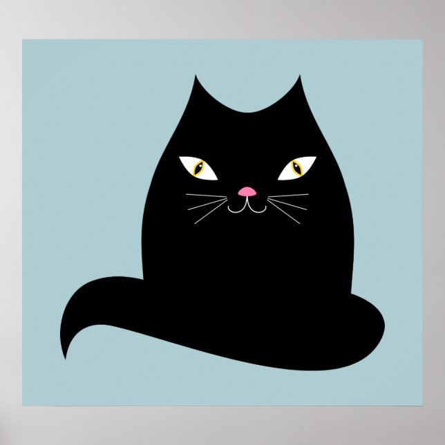 Poster Gato de nariz rosa (Frente)