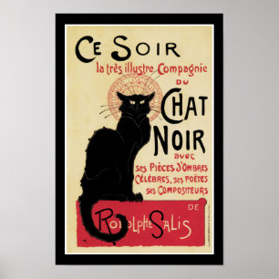 Pôster Gato de Noir~Black do bate-papo