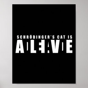 Poster Gato de Sheldon Schroedinger - Morto e Vivo