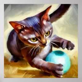 Poster Gato de Shorthair brasileiro