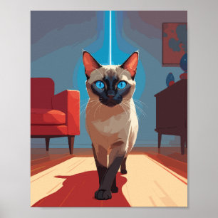 Poster Gato de Siamese