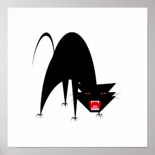 Poster Gato de silvo