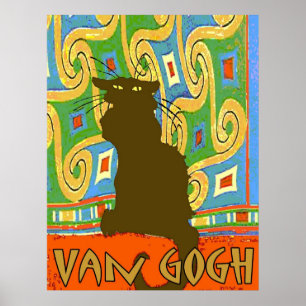 Poster Gato de Van Gogh