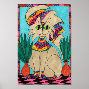 Pôster Gato Deusa