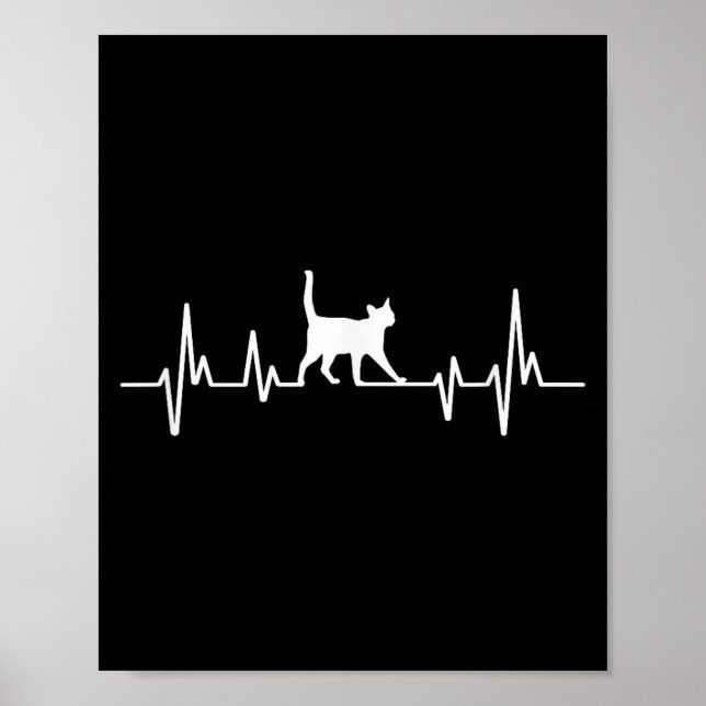 Poster Gato do Coração Batendo (Frente)