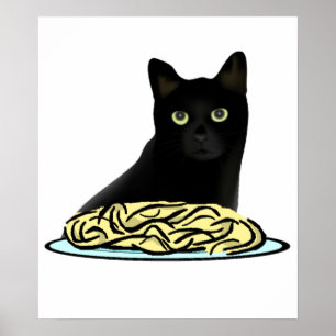 Pôster Gato dos espaguetes