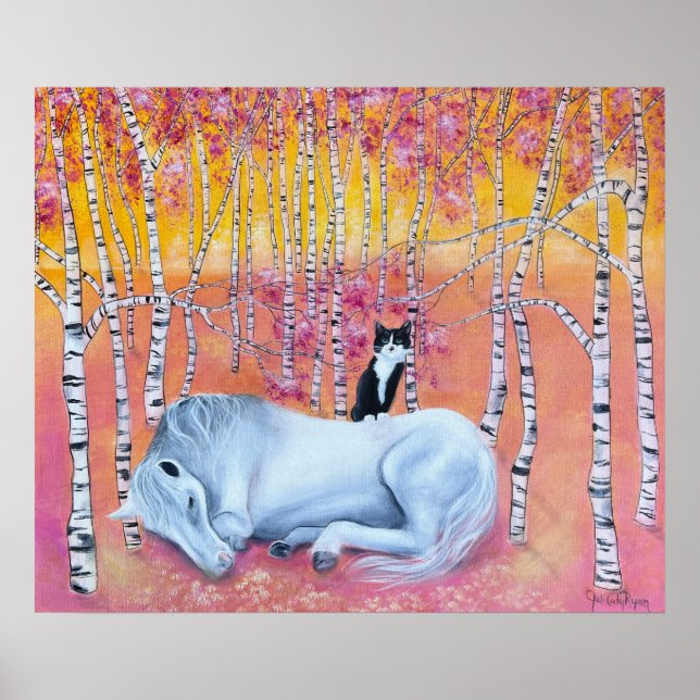 Poster Gato e Cavalo Caprichosos  (Frente)