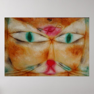 Pôster Gato e pássaro de Paul Klee