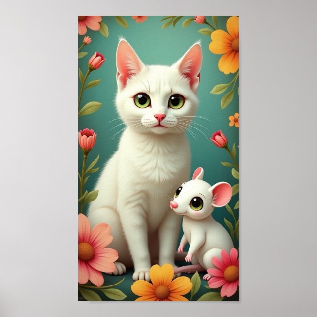 Poster Gato e Rato (Frente)