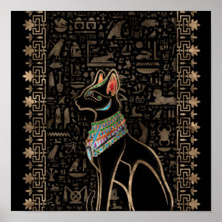 Poster Gato Egípcio - Bastet