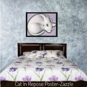 Poster Gato Em Reposição II