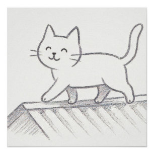 Pôster Gato Em Um Telhado Quente De Zinco
