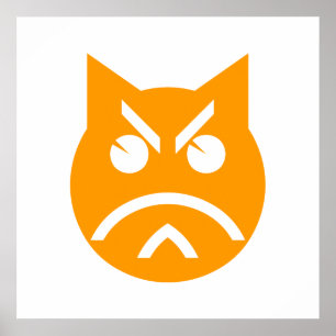 Poster Gato Emoji de Poupança