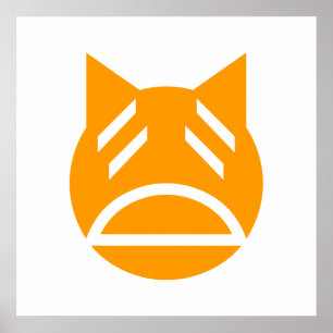 Pôster Gato Emoji Weary