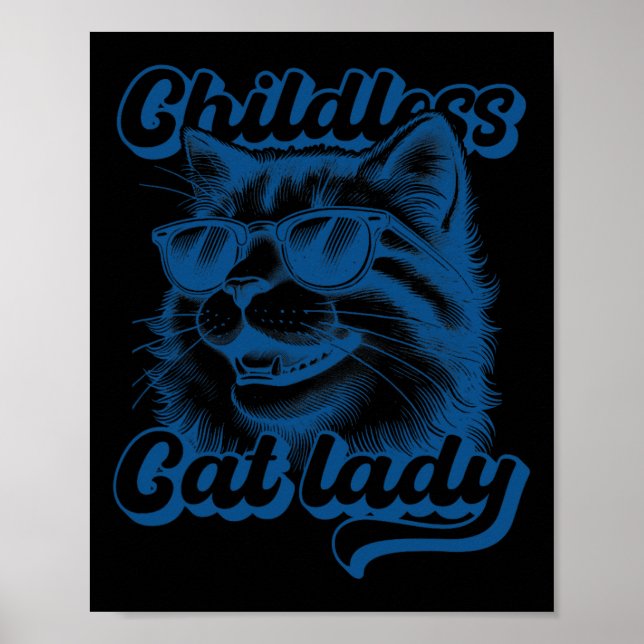 Poster Gato Engraçado de Gato Infantil (Frente)