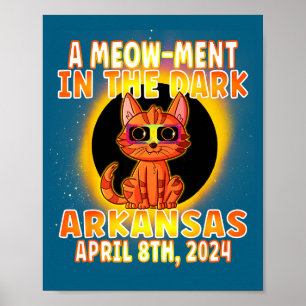 Poster Gato Engraçado Eclipse Solar Total Trocadilho
