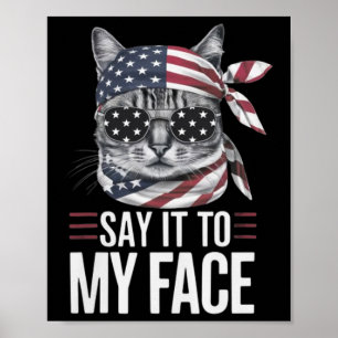 Poster Gato Engraçado Kamala Harris 2024 Diz Isso À Minha