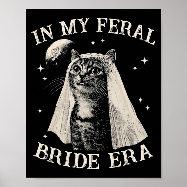 Poster Gato Engraçado Na Minha Era de Noiva Feral Engajam (Frente)