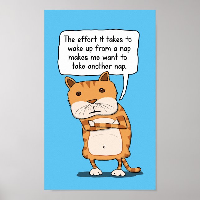 Poster Gato Engraçado Precisa Sair Depois Do Sapo (Frente)