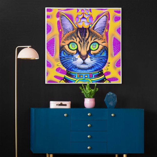 Poster Gato Espiritual Místico Artístico Gerado por AI (Criador carregado)
