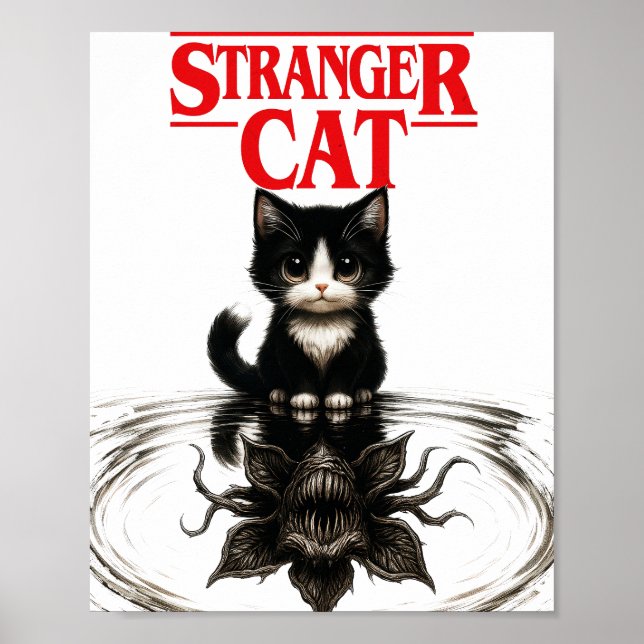 Poster gato estranho (Frente)