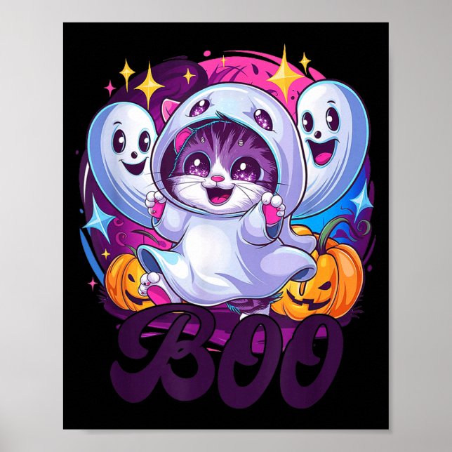 Poster Gato fantasma Boo  (Frente)