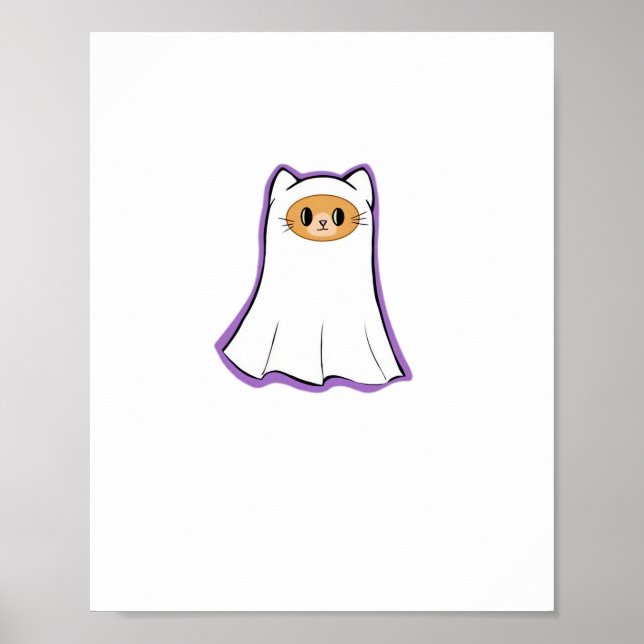 Poster gato fantasma Classic T-Shirt_3 (Frente)