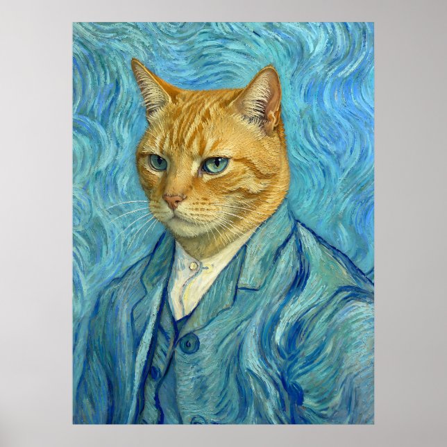 Poster Gato Gogh (Frente)