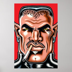 Poster Gato-Homem da Lua/Grande